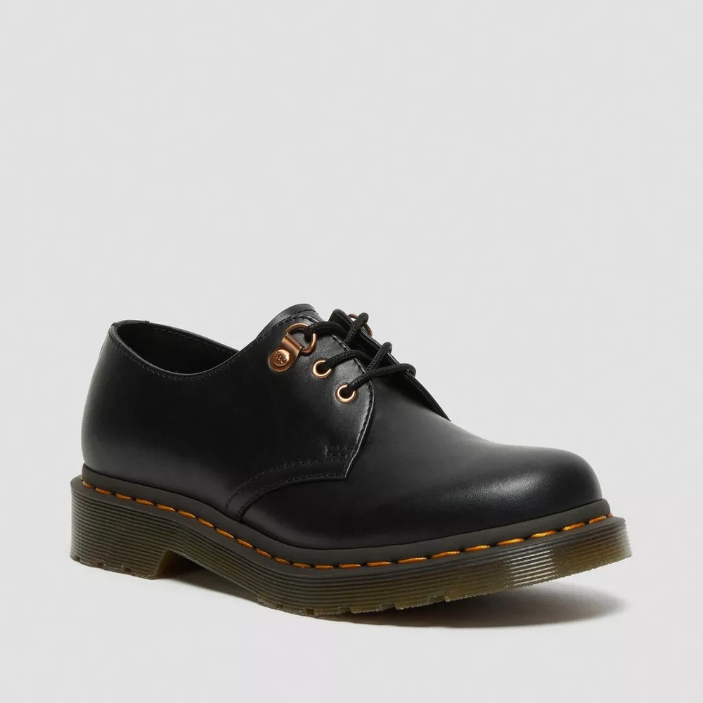 NWT DR MARTENS 1461 ROSE GOLD HARDWARE LEATHER SHOES